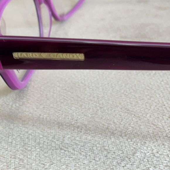 COPY - COPY - NWT HARD CANDY EYEGLASSES HC04 DPUR 53 16 135 PURPLE FRAMES NEW L… - Picture 5 of 9